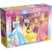 Disney Princezny 2 v 1 60dílné maxi puzzle a omalovánky 70x50cm - Lisciani