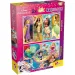 Disney Princezny 2 v 1 maxi puzzle 2x60 dílků a omalovánka 50x35 cm - Lisciani