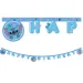 Disney+Stitch narozeninový nápis "Happy Birthday" party banner 200 cm