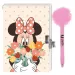 Disney: Tajný deník Minnie Mouse se zámkem a pom-pom perem 12x18cm 60 listů