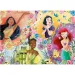 Disney princezny 2 v 1 24dílné puzzle a omalovánka 35x25 cm - Lisciani