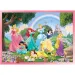 Disney princezny 2 v 1, 24dílné puzzle a omalovánky 50x35 cm - Lisciani