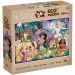 Disney princezny a jejich zvířátka 2 v 1 24dílné Eco mini puzzle a omalovánka 35x25 cm – Lisciani