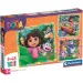 Dora průzkumnice 3x48dílné Supercolor puzzle - Clementoni