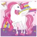 Duhový jednorožec 2vrstvá ubrousek balení 20 ks