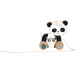Eichhorn: Dřevěná tahací panda na kolečkách - Simba Toys