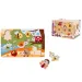 Eichhorn: Dřevěné puzzle s úchyty ve tvaru zvířat, různé varianty 1ks - Simba Toys