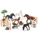 Faunica: 25dílná herní sada s lipicánskými koňmi - Woodyland
