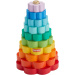 Fisher-Price: Dřevěná pyramida s kroužky - vývojová hračka - Mattel