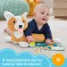 Fisher-Price: Plyšový štěně Corgi s hrací podložkou, chrastítkem, kousátkem a zrcátkem - Mattel