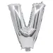 Fóliový balón ve tvaru písmene V stříbrné barvy – písmeno V 32 cm