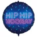 Fóliový balónek – „HIP HIP HOORAY” s neonovým nápisem 46 cm