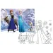 Frozen 2 v 1 – puzzle a omalovánka 108 dílků, 70x50 cm – Lisciani