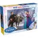 Frozen Zábava a hudba 2 v 1, 60dílné maxi puzzle a omalovánka 70x50 cm – Lisciani