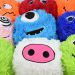 Fuzzy Monsters chlupaté plyšové koule v různých variantách 23cm