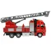 Hasičské auto s otočným žebříkem, světlem a zvukem 19cm