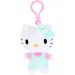 Hello Kitty plyšová taška s klipem, 12 cm - mátově zelená