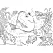 Hledá se Nemo 2 v 1 Eco maxi puzzle a omalovánky 24 ks 70x50 cm - Lisciani