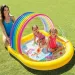 Intex: Duhový stříkající bazén 147x130x86cm