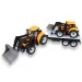 Inženýrský nákladní vůz: 2dílná sada traktorů s přívěsem a pracovním strojem 46cm