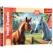 Koně na louce 200dílné puzzle - Trefl