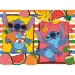 Lilo a Stitch ovocné dobrodružství 2 v 1, 48dílné Eco mini puzzle a omalovánka 35x25 cm – Lisciani