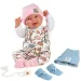Llorens: 2 v 1 Tala a Talo 44cm novorozenecká panenka s hlasem, růžové a modré doplňky.