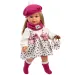 Llorens: 40cm Carla panenka v růžové čepici s módní kabelkou