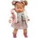 Llorens: Alexandra 42cm panenka s hlasem v pleteném kabátu se šálou.