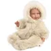 Llorens: Alicia 45cm plačící panenka s dudlíkem v sametovém kabátku