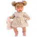 Llorens: Joelle 38cm panenka se zvukem v kožíškové vestě.