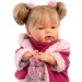 Llorens: Joelle 38cm plačící panenka s dudlíkem v růžovém kabátku