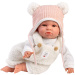 Llorens: Lara 38cm pláčící panenka v čepici s medvědími oušky