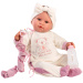 Llorens: Lea 45cm pláčící panenka s dudlíkem v overalu s motivem koaly