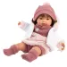Llorens: Plačící panenka Carla 42 cm s dudlíkem ve hvězdných šatech