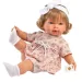 Llorens: Plačící panenka Carla 42 cm v květinových šatech s čelenkou