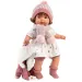 Llorens: Plačící panenka Lola 38 cm s dudlíkem a pletenou čepicí