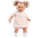 Llorens: Roberta 33cm plačící panenka s dudlíkem v květinových šatech