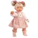 Llorens: Roberta 33cm plačící panenka s dudlíkem v puntíkovaných šatech