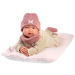 Llorens: Tina, novorozenecká panenka 44 cm s měkkým polštářkem