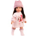 Llorens: panenka Sara 35 cm v růžové pletené čepici