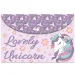 Luna: Dívčí složka A4 s patentem s motivem jednorožce