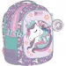 Luna: Must Team Unikornis zaoblený tříkomorový školní batoh, 32x18x43 cm