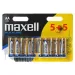 Maxell: Alkalická tužková baterie 1.5V AA LR6 5+5ks v blistrovém balení.