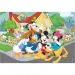 Mickey Mouse 2 v 1 2x12dílné maxi puzzle a omalovánky - Lisciani