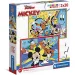 Mickey Mouse a jeho přátelé Supercolor puzzle 2 v 1, 2x20 dílků - Clementoni
