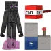 Minecraft: Enderman figurka s doplňky – Mattel