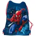 Modrý sportovní vak s motivem Spider-Mana, 33x44 cm