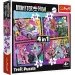 Monster High: Elektrizující den 4 v 1 puzzle - Trefl