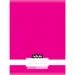 Nebulo: Sešit s drátěnou vazbou, hladký, neonově růžový, 80 listů, 32 čar, formát A4